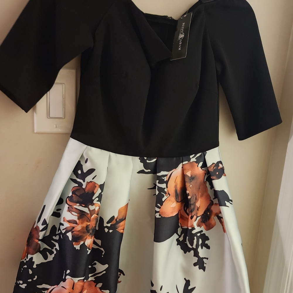 Betsy and Adam Floral Cocktail Dress